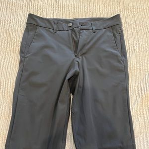 Men’s Lululemon Slim Commission Warpstreme Pant Melanite Gray 28x34
